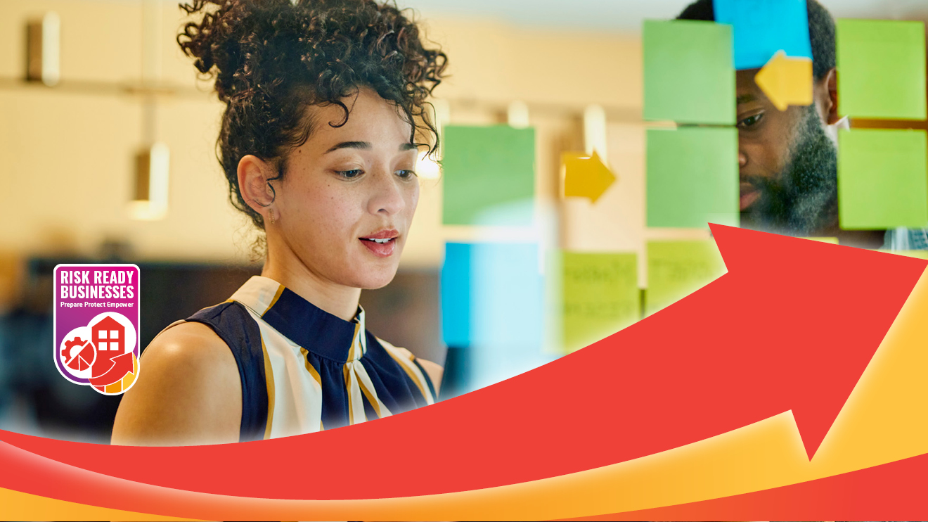 Woman planning business activities